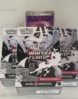 Pokemon TCG - White Flare Booster Bundle (6 packs) - New Factory Sealed - Image 1