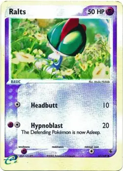 Lightly Played Ralts - 67/109 - Common - Reverse Holo Pokemon Ruby & Sapphire - Image 1