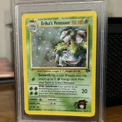Erika's Venusaur Gym Challenge 2000 Holo Rare Pokemon TCG PSA 8 #4/132 Unlimited - Image 2