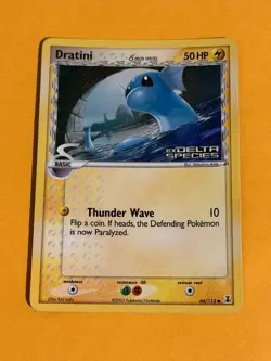2005 Pokemon EX Delta Species Dratini Reverse Holo #66/113 NM- B - Image 1