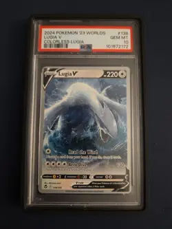 Pokemon Lugia v 2024 PSA 10 Colorless World Championship POP 152!!! - Image 1
