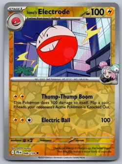 Pokemon Journey Together - Reverse Holo Iono's Electrode 048 - Image 1