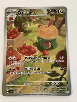 The Pokemon Company Appletun 211/191 Sv08: Surging Sparks Holo Illustration Rare - Image 1