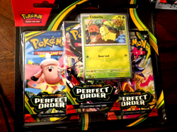 Pokemon TCG: Ascended Heroes (1), Perfect Order (2) 3 pack blisters. Lot of 3 - Image 2