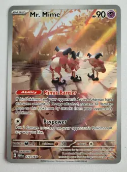 MR. MIME 179/165 ILLUSTRATION RARE 151 POKEMON - Image 1
