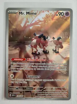 MR. MIME 179/165 ILLUSTRATION RARE 151 POKEMON - Image 3