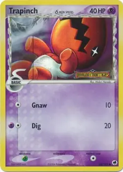 Lightly Played Trapinch (Delta Species) - 68/101 - Common - Reverse Holo Pokemon - Image 1