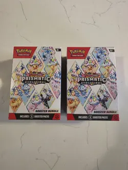 Pokemon Prismatic Evolutions Booster Bundle 2 Boxes Sealed 6 Packs Eevee Umbreon - Image 1