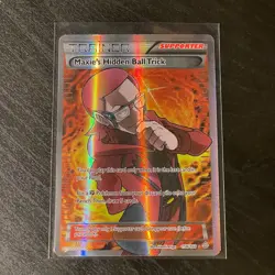 Pokemon Maxie's Hidden Ball Trick Full Art XY Primal Clash MP - Image 1