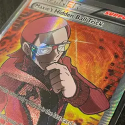 Pokemon Maxie's Hidden Ball Trick Full Art XY Primal Clash MP - Image 3