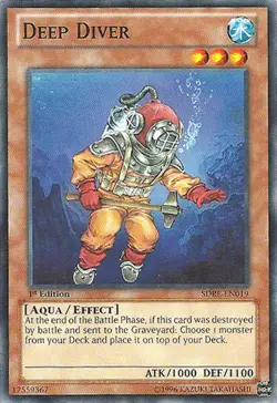 Deep Diver - SDRE-EN019 - Common - 1st Edition NM Yugioh Starter Deck Cards - Image 1
