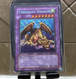 Yu-Gi-Oh! Thousand Dragon Secret Rare Metal Raiders MRD-143 Fusion Holo 2400/20… - Image 1