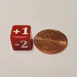 10x Red Micro CCG Stats and Damage Modifier Dice for Disney Lorcana MTG & More! - Image 2