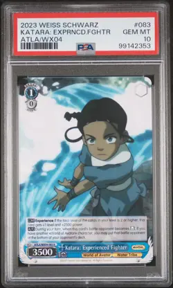 PSA 10 - 2023 WEISS AVATAR THE LAST AIRBENDER 083 KATARA: EXPERIENCED FIGHTER - Image 1