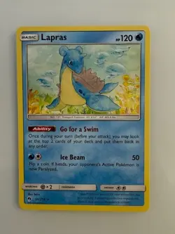 Lapras 56/214 – Lost Thunder – Rare Pokemon Card – NM/LP – Fast Ship - Image 1
