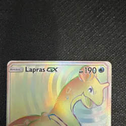 Pokemon Lapras GX 151/149 SM Base Set Secret Rare Full Art Holo 190 HP Card - Image 2