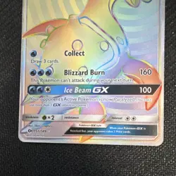 Pokemon Lapras GX 151/149 SM Base Set Secret Rare Full Art Holo 190 HP Card - Image 3