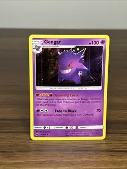 Gengar 38/111 Sun & Moon Crimson Invasion | Holo Rare Pokemon Card - Image 2