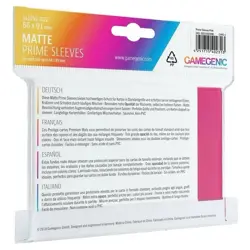 Gamegenic Pink Matte Premium Card Sleeves Standard Size 100ct 66x91mm - Image 2
