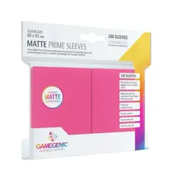 Gamegenic Pink Matte Premium Card Sleeves Standard Size 100ct 66x91mm - Image 4