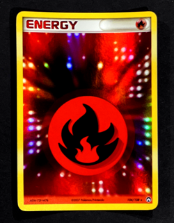 2006 Pokemon FIRE ENERGY Ex Power Keepers Set REVERSE HOLO Foil Card 104/108 - Image 1