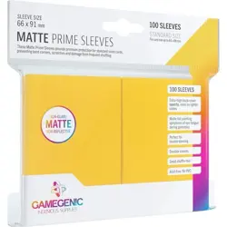Gamegenic Yellow Matte Premium Card Sleeves Standard Size 100ct 66x91mm - Image 3