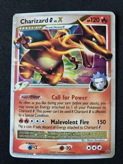 Pokemon TCG Charizard G LV.X DP45 Black Star Promo Card - Image 1