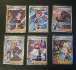 28 Card Trainers Poke Kid Skyla Marnie Peonia Acerola Bianca Full Art Pokemon - Image 4