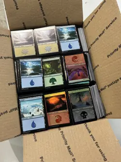 Magic the Gathering 4000+ CARD LOT Basic Land collection - FREE SHIP - Image 1