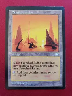 Scorched Ruins #166 MtG Weatherlight - Image 1