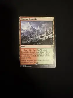 Magic The Gathering MTG WOODED FOOTHILLS Khans of Tarkir LP Lightly Played - Image 1