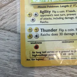 The Pokemon Company Raichu 14/102 Base Set Holo Rare English Pokemon Card - Image 5