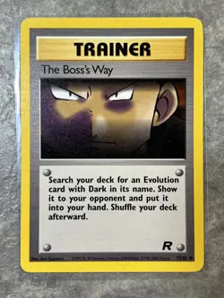 The Boss's Way 73/82 Pokemon TCG Vintage Team Rocket Regular (Light Play 1 - Image 1
