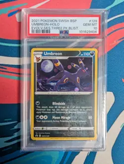 Umbreon-Holo Pokemon Swsh Black Star Promo SWSH129 PSA 10 - Image 1