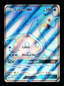 * * 1x Lapras GX 139/149 x1 * * Sun & Moon Pokemon Unplayed NM - Image 1