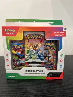 Pokemon First Partner Pack Series 1 Illustration Collection Promo Box - Image 1