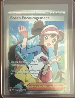 Pokemon Perfect Order Rosa's Encouragement 114/88 Secret Rare Full Art TCG NM - Image 1