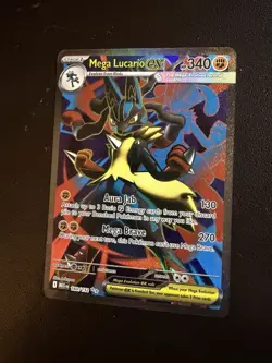 Mega Lucario ex 160/132 Full Art Holo Ultra Rare Pokemon TCG Mega Evolution - NM - Image 1