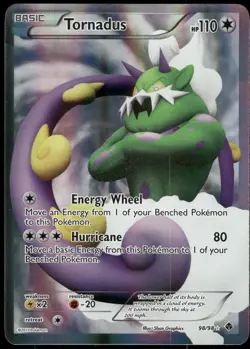 Pokemon Tornadus (98 Full Art) Ultra Rare Emerging Powers 98/98 LP Holo - Image 1