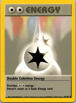 Pokemon TCG Double Colorless Energy 96/102 Base Set NM - Image 1