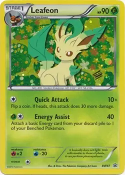 Moderately Played Leafeon - BW87 - Promotional Pokemon BW Promos - Image 1
