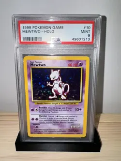 Pokemon TCG Mewtwo Base Set 10/102 Holo PSA 9 Unlimited Holo Rare WOTC - Image 2