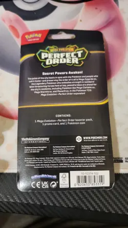 Pokemon Perfect Order ME03 Makuhita Blister Pack/ Coin Promo Sealed Random Art - Image 2