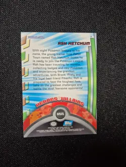 Pokemon 2000 Topps TV Animation Edition - Ash Ketchum (HV1) - Non Holo - LP - Image 2