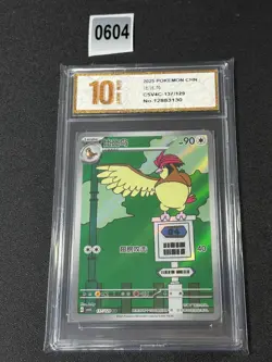 Pokemon TCG S-Chinese Pidgeotto CSV4C 137/129 AR Grade 10 - Image 1