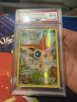2016 POKEMON XY BLACK STAR PROMO #XY117 VICTINI PROMO MYTHICAL COLLECTION PSA 8 - Image 2