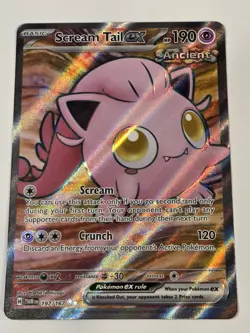 Pokemon TCG Scream Tail ex 197/167 Sv06: Twilight Masquerade Ultra Rare Holo - Image 1