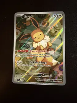 Pokemon TCG Eevee 173 Promo Holo Boosted Evolution SVP Scarlet & Violet Basic - Image 1