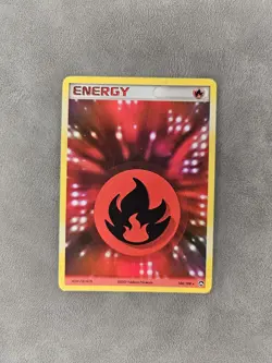 Pokemon TCG Fire Energy 104/108 Holo EX Power Keepers - LP - Image 1