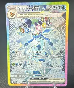 Pokemon TCG Glaceon EX 150/131 Prismatic Evolutions Special Illustration Rare NM - Image 1